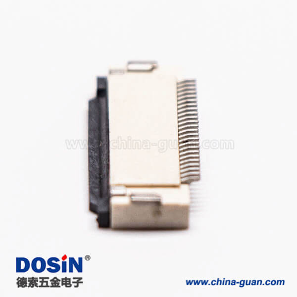 2-2 fpc插座0.5PH前掀蓋式24pin下接觸2.0H