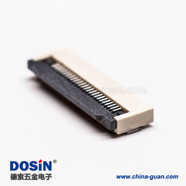 2-4 fpc插座0.5PH前掀蓋式24pin下接觸2.0H