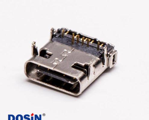 type c接頭USB3.0母座彎頭DIP+SMT