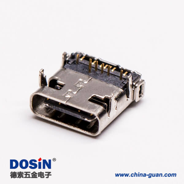 type c接頭USB3.0母座彎頭DIP+SMT