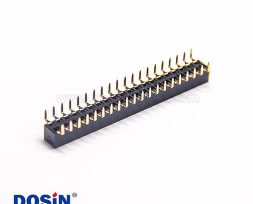 40pin雙排母座 2.54mm間距插板式蜈蚣腳