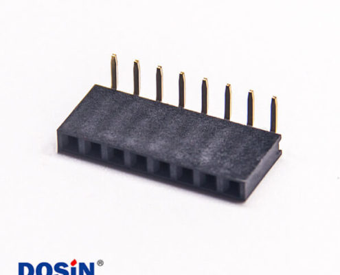 單排彎腳母座8pinY型間距2.54mm穿孔式10pcs