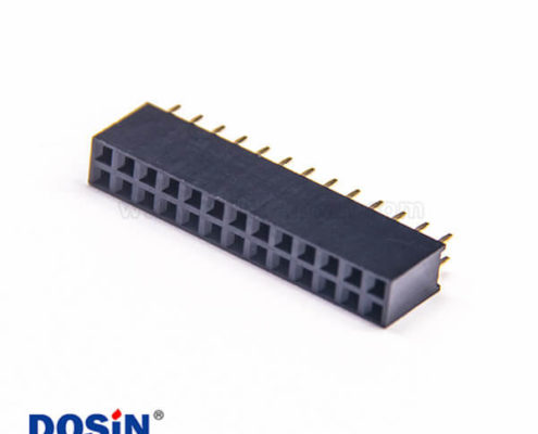 雙排直排排母Y型180度母座2×13mm 10pcs