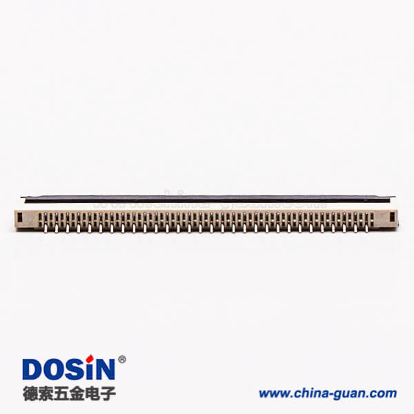 3-2 fpc排線插座1.0PH前掀蓋式注塑1.0mm下接觸2.0H