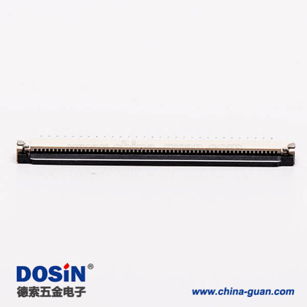 3-3 fpc排線插座1.0PH前掀蓋式注塑1.0mm下接觸2.0H