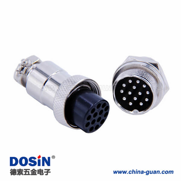 14芯航空插頭連接器GX20直式常規(guī)款母插頭公插座