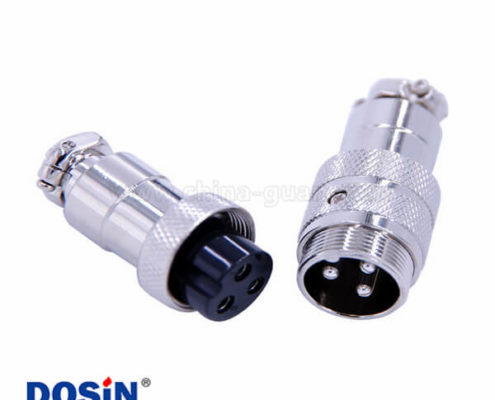 GX20對(duì)接航空插頭3芯接線式直式電子連接器