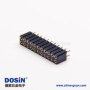 22pin圓孔排母雙排22pin間距2.54mm直式插板