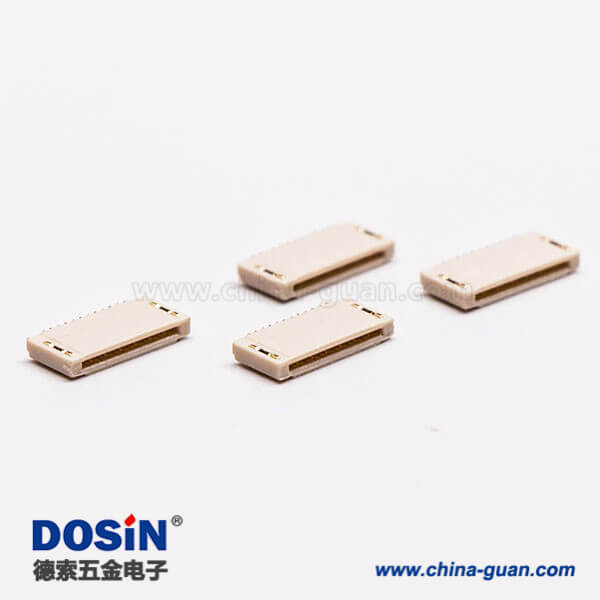 4-3 臥式fpc排線插座12pin5mm無鎖雙面接1.0H