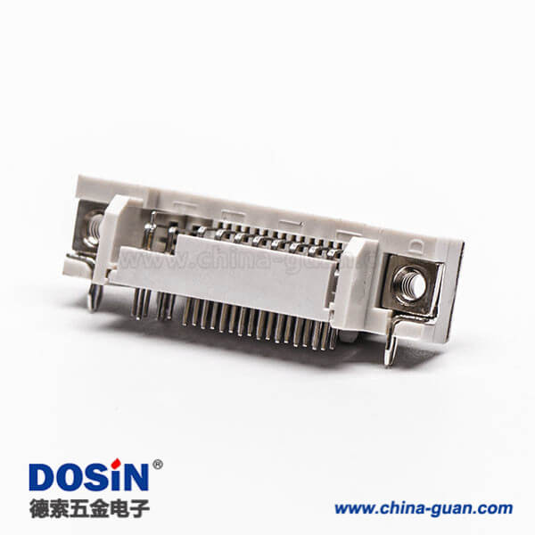 43-1 dvi面板安裝24+5母頭彎式插板帶魚叉接PCB板