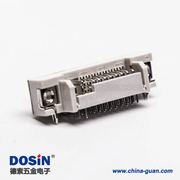 43-3 dvi面板安裝24+5母頭彎式插板帶魚叉接PCB板