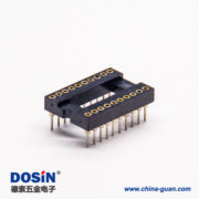 雙排圓孔母座直插式20pin內(nèi)金外錫間距1.778mm