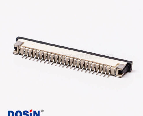 1.0mm間距 fpc座直式焊接抽屜式下接觸連接器2.5H