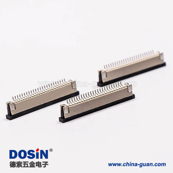 5-5 1.0mm間距 fpc座直式焊接抽屜式下接觸連接器2.5H