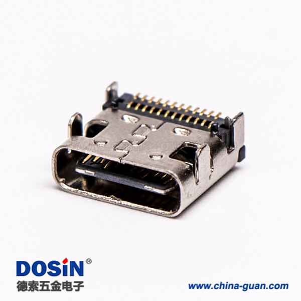 type-c 母座連接器USB3.0SMT貼板彎式