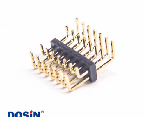 雙排彎排針14Pin間距1.27mm插板式U型插針