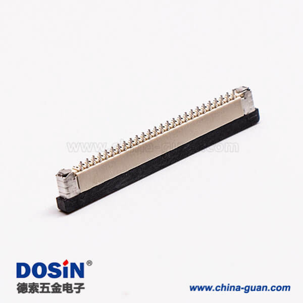 6-2 ffc/fpc扁平軟排線插座封裝1.0PH抽屜式上接2.0H