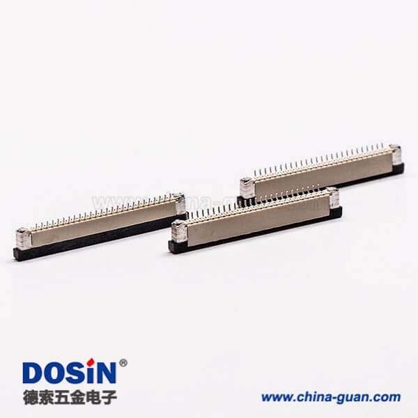 6-5 ffc/fpc扁平軟排線插座封裝1.0PH抽屜式上接2.0H