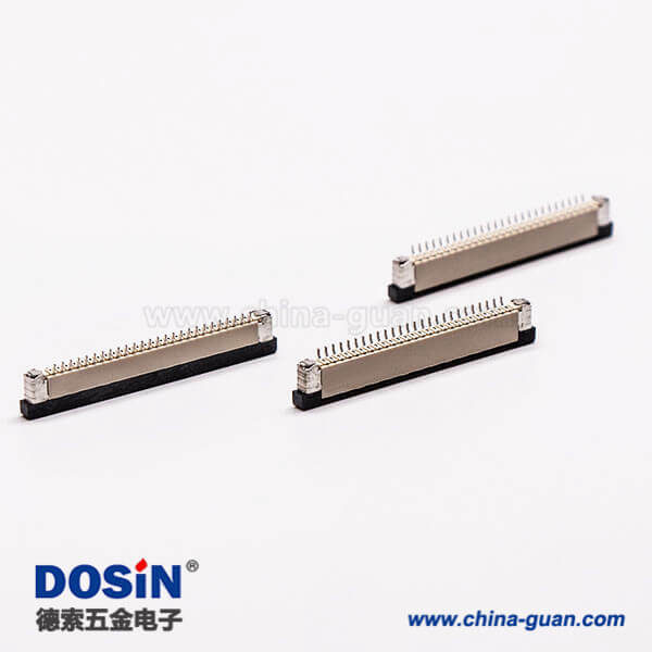 6-6 ffc/fpc扁平軟排線插座封裝1.0PH抽屜式上接2.0H
