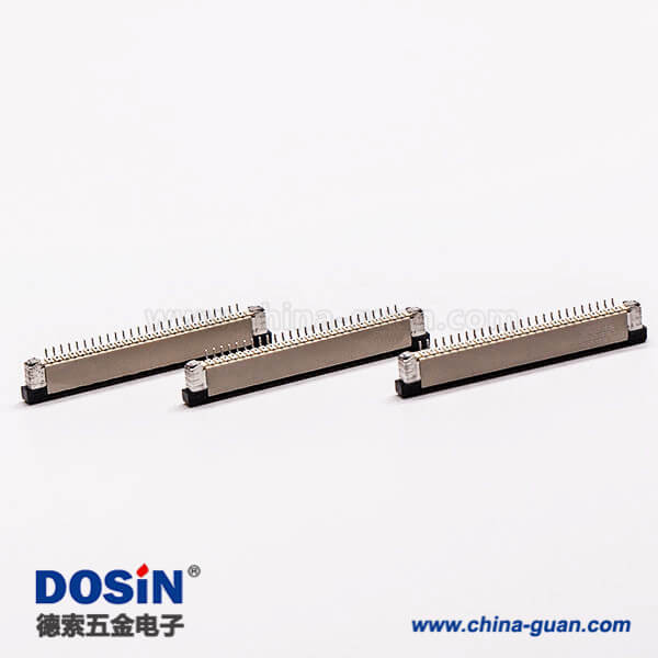 6-7 ffc/fpc扁平軟排線插座封裝1.0PH抽屜式上接2.0H