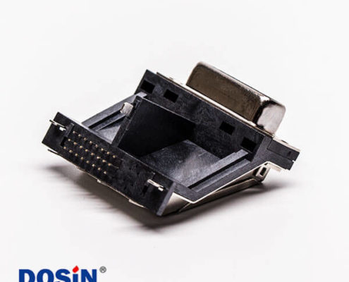 顯示器接口dvi母頭架高居中塑料支架平口帶魚叉接PCB板