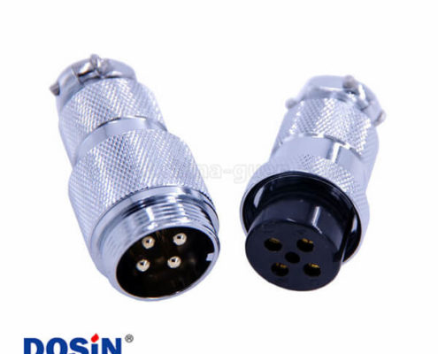 GX25連接器電動馬達機械用直式GX25-4芯公母對接航空頭2套