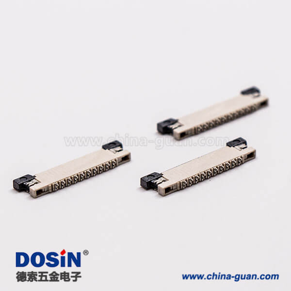 7-3 貼片fpc插座0.5mm前掀26pin下接觸連接器1.8H