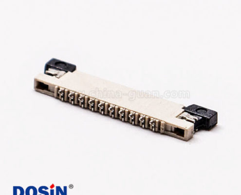 貼片fpc插座0.5mm前掀26pin下接觸連接器1.8H