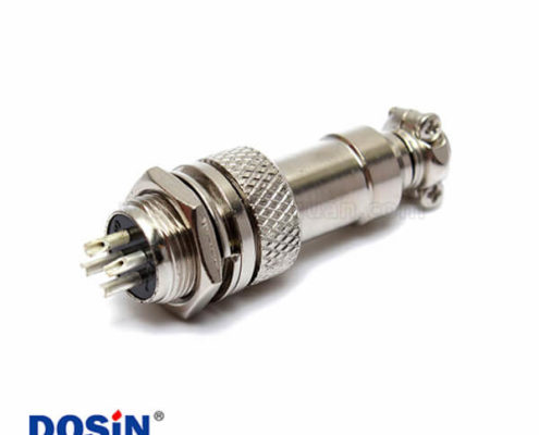 GX12-4芯航空插頭插座公母直式圓形連接器5套