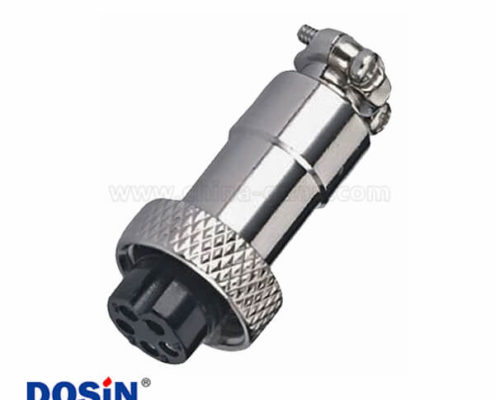 5芯連接器GX12直式母頭金屬航空連接器10個(gè)