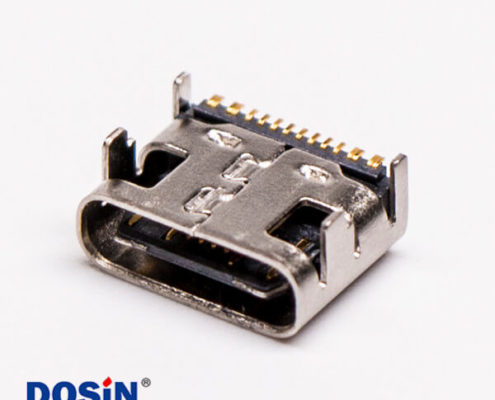 type-c母座usb3.0彎式SMT貼板接PCB