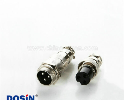 對(duì)接式GX12 3芯連接器公母圓形航空插頭5套