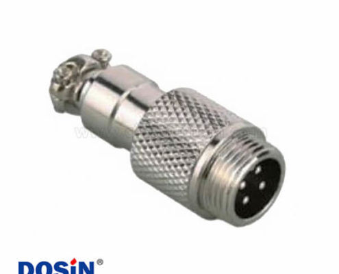 4芯對(duì)接公頭航空插頭GX12金屬電子連接器5個(gè)