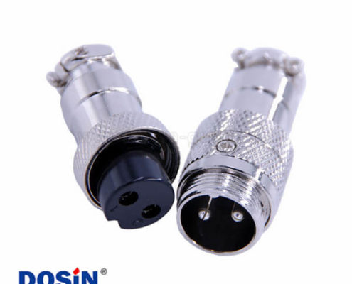 防水航空插頭GX16 2芯直式電纜連接器