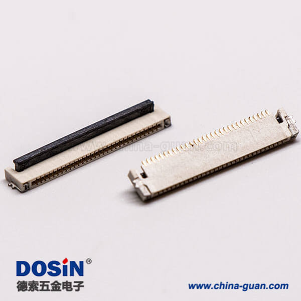 9-4 FPC0.5 30針插座抽屜式上接觸焊接H1.2