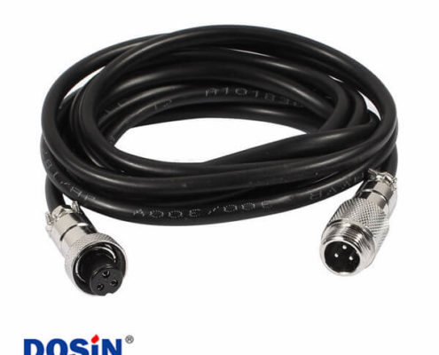 GX12公轉(zhuǎn)母插頭延長線3芯組裝公頭對母頭電源輸出線1M