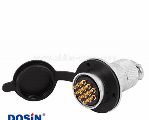 GX30 10芯圓形航空連接器大圓盤安裝插頭接線航空插頭插座