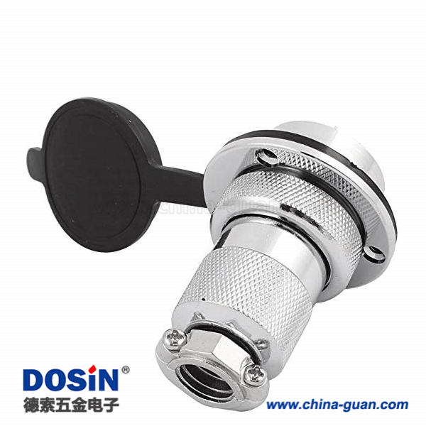 120-2 GX30 8芯圓形法蘭連接器母頭公座航空連接器