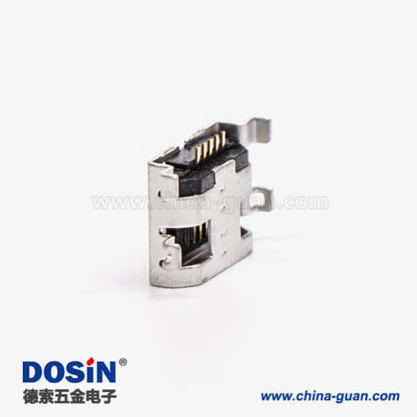 micro接口 usbB型母座沉板5pin四腳間距9.65 micro接口 usbB型母座沉板5pin四腳間距9.65