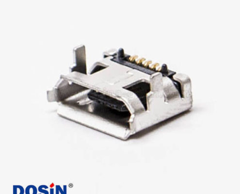 micro usb接口手機(jī)5pinB型SMT兩腳DIP 7.15