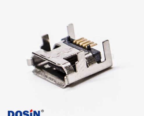 手機(jī)micro usb接口母頭5針SMT B型四腳DIP 7.15