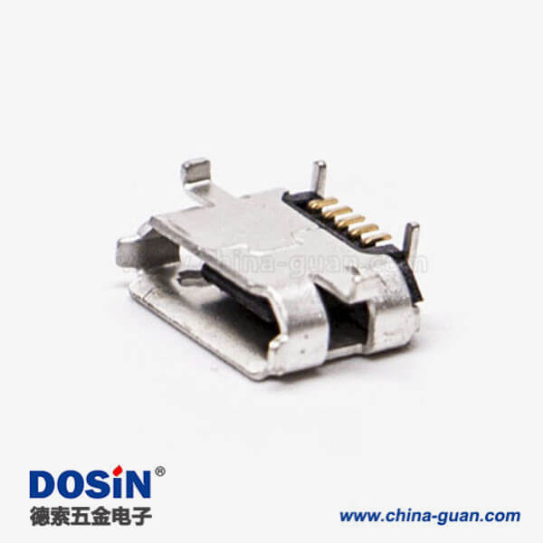 micro usb b接口5針母座SMT牛角型 7.20-4.85