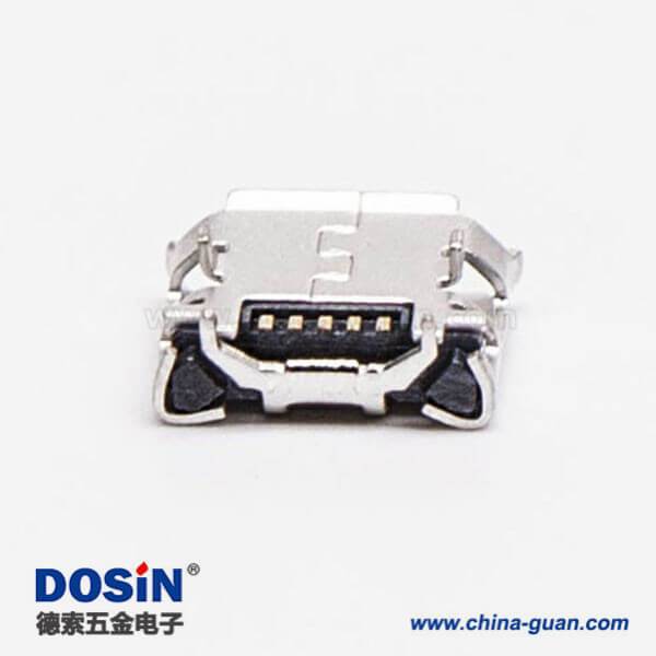 micro usb b接口5p SMT B型牛角型直式連接器5.65-4.85 micro usb b接口5p SMT B型牛角型直式連接器5.65-4.85