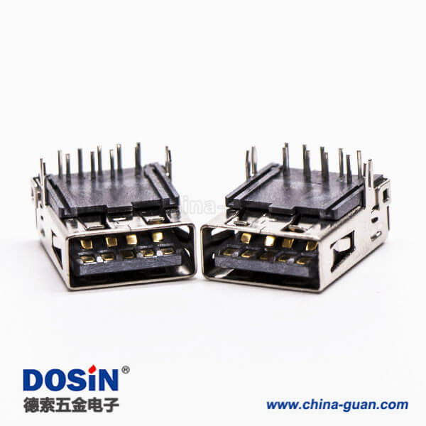 usb3.0母座接口type a彎式塑膠加長型插板帶魚叉腳 usb3.0母座接口type a彎式塑膠加長型插板帶魚叉腳