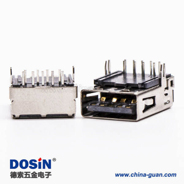 usb3.0母座接口type a彎式塑膠加長型插板帶魚叉腳 usb3.0母座接口type a彎式塑膠加長型插板帶魚叉腳