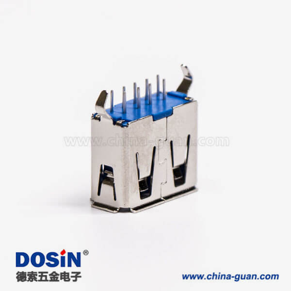 usb3.0 a母頭短體type a 180°直式dip插板