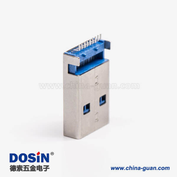 usb3.0公頭type a直式SMT沉板式接PCB板