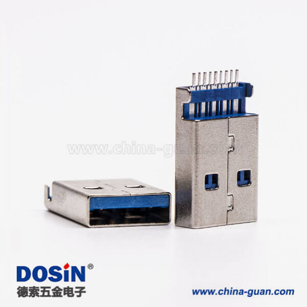 usb3.0 a公頭直式沉板SMT接PCB板