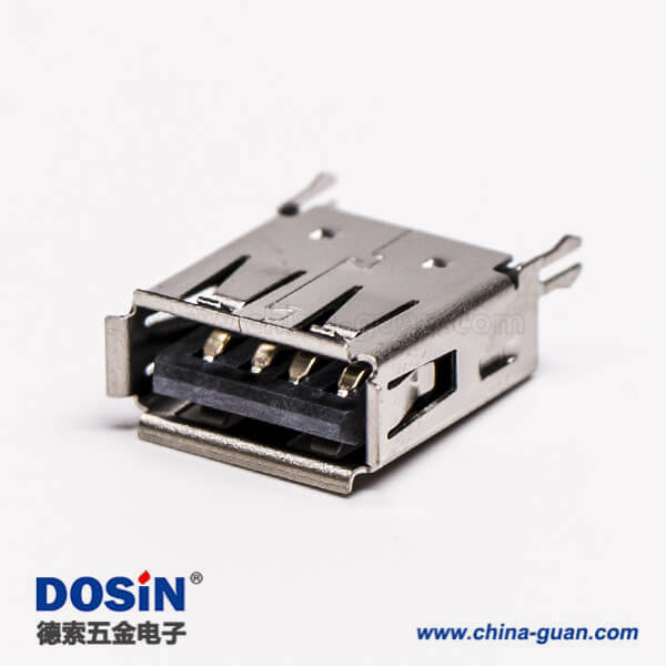 直插usb封裝母座dip帶魚叉腳接板