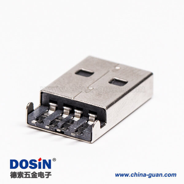 usb type a 公頭90度SMT沉板接PCB板 usb type a 公頭90度SMT沉板接PCB板